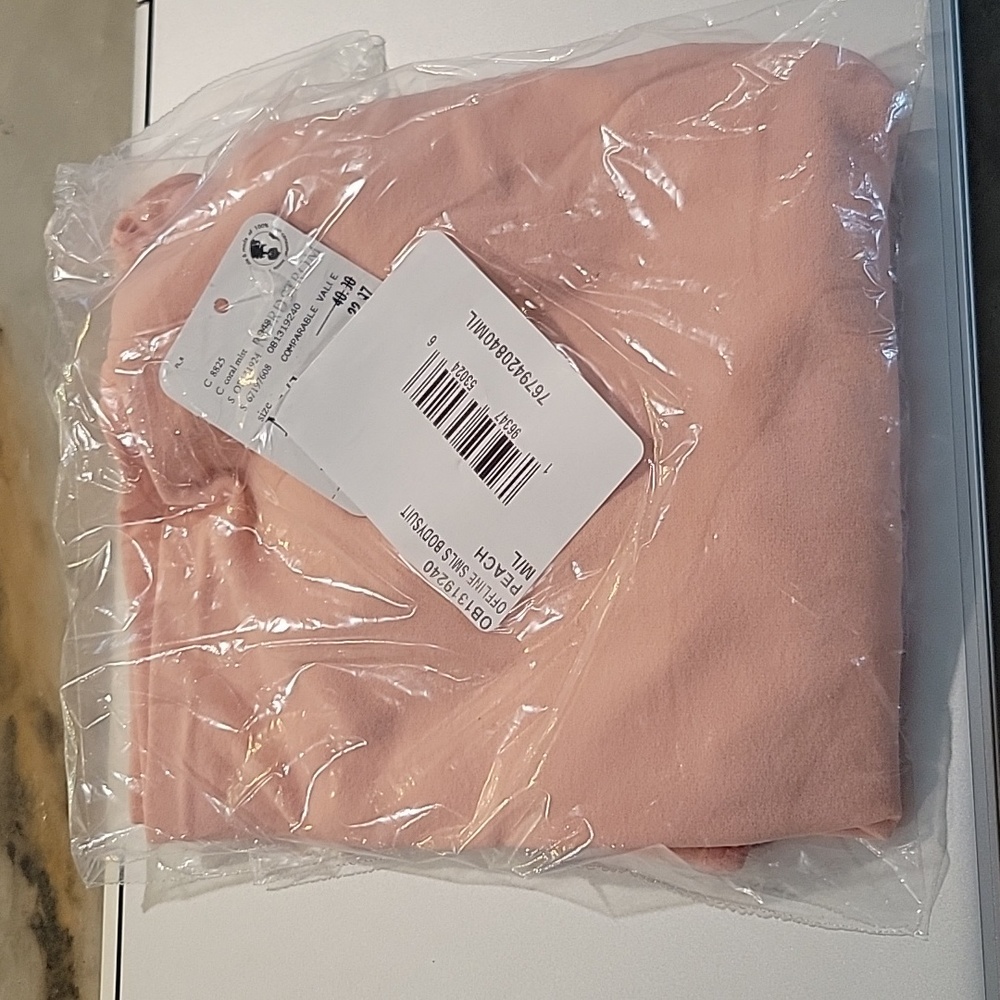 Free People FP Offline Tank Bodysuit in Peach NEW! - Picture 4 of 5